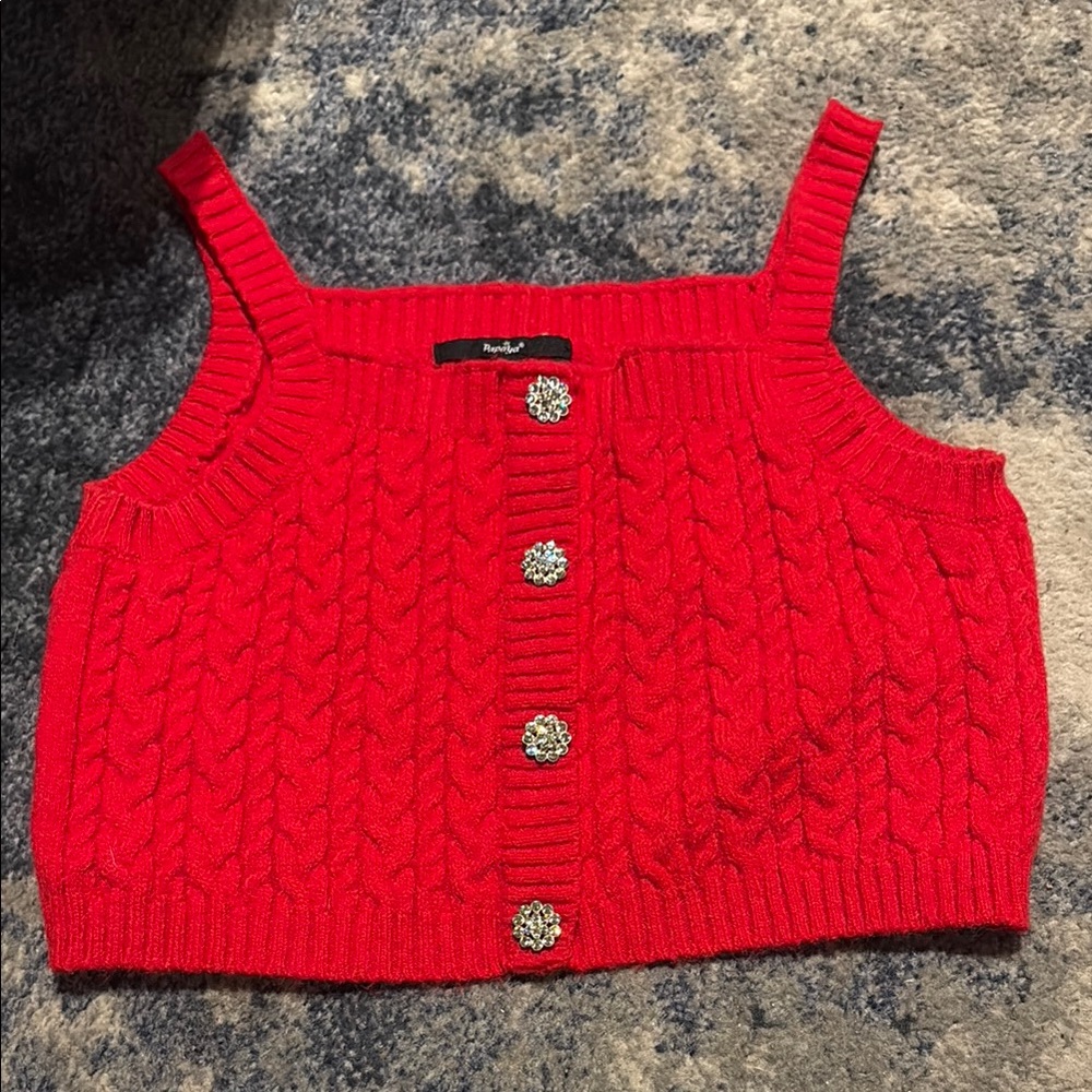 Papaya Bold Red Sweater